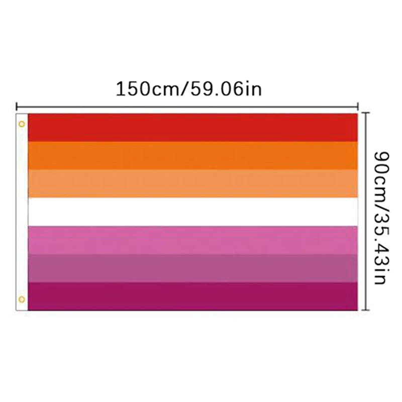 Bandeira do poliéster do arco-íris 150x90cm