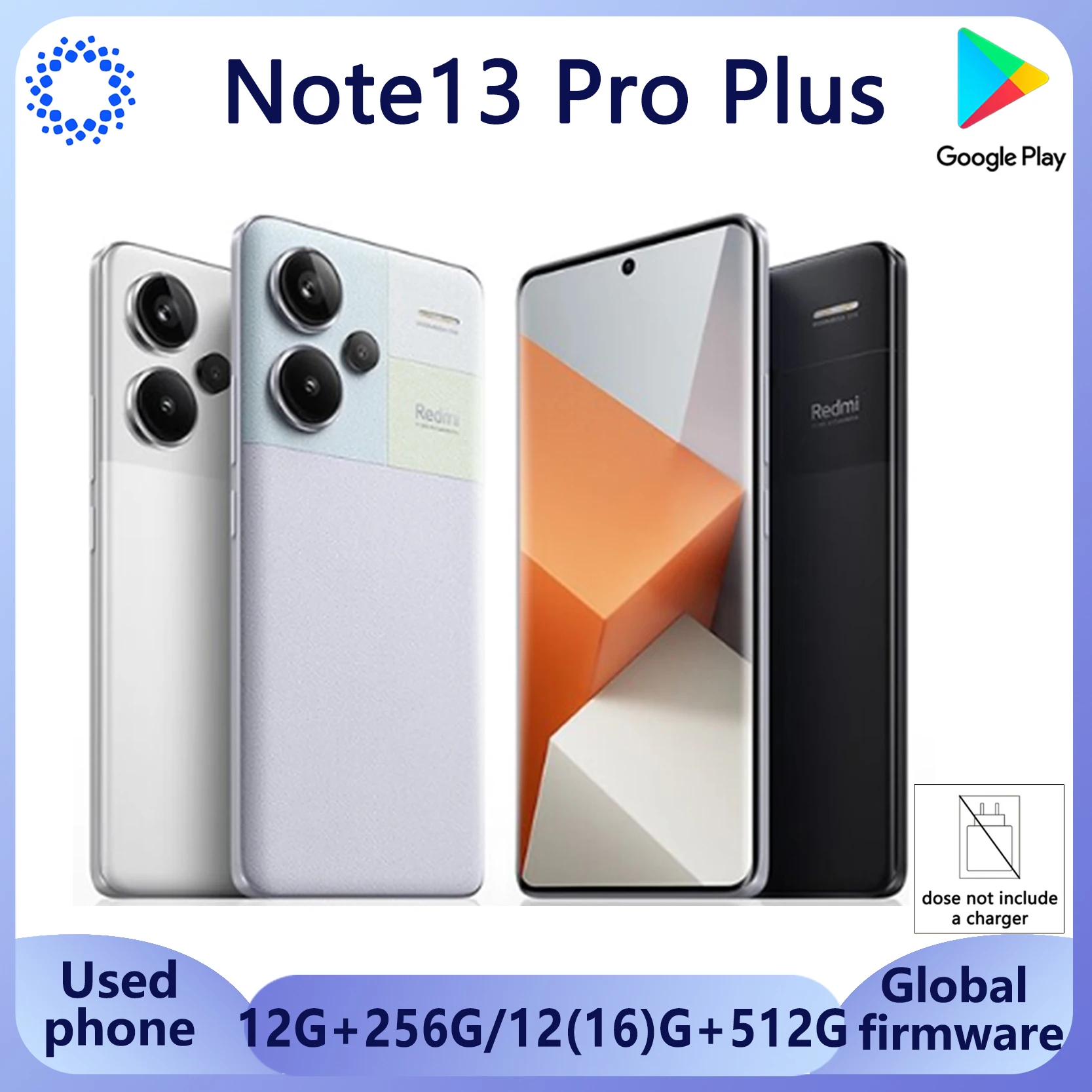 

Глобальная прошивка Xiaomi Redmi Note 13 pro plus 5G Смартфон Celular MediaTek Dimensity 7200-Ultra 6.67 Используемый телефон Используемые телефоны