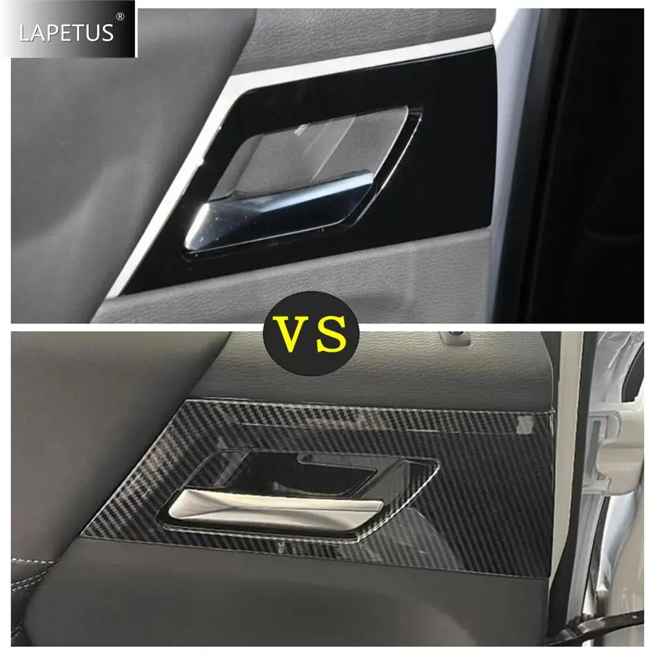 

Carbon Fiber Auto Window Lift Switch Button / Door Handle Bowl Frame Cover Trim For Mitsubishi Outlander 2023 - 2025 Accessories