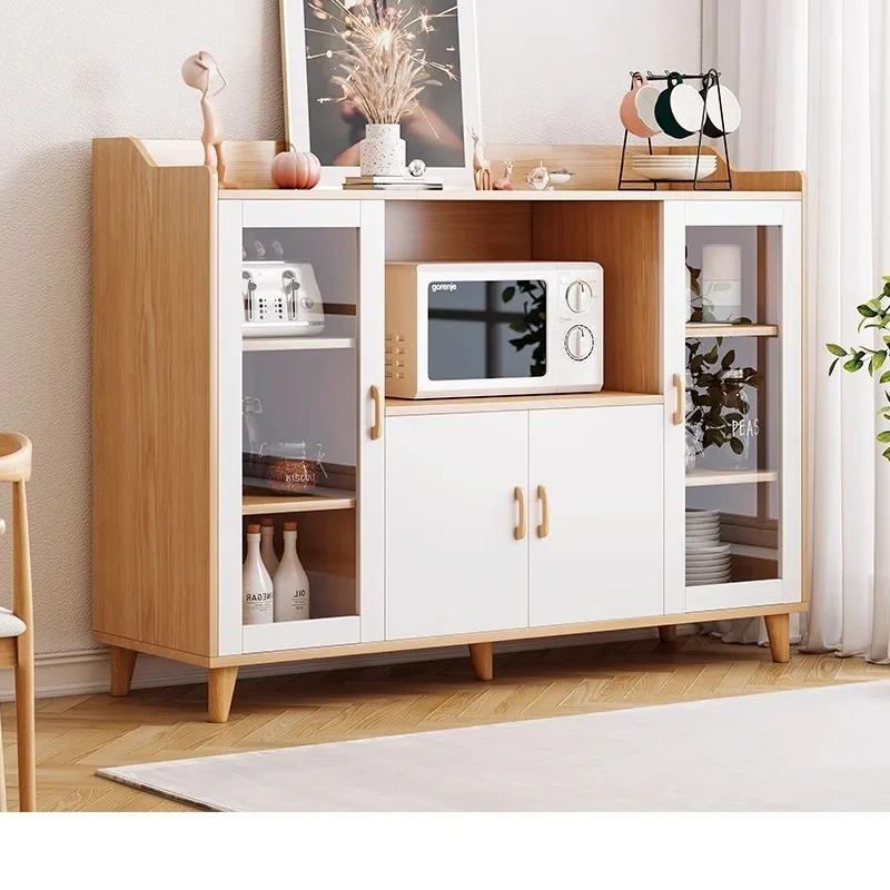 

Буфет для столовой, чайный шкаф, пристенный шкаф для гостиной, встроенный стеллаж, современное простое решение для хранения.