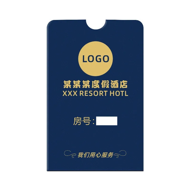 Customized. Factory Direct Sale Colorful Room Card Holder Hotel High-end Paper Envelope Hotel Exclusive Simp