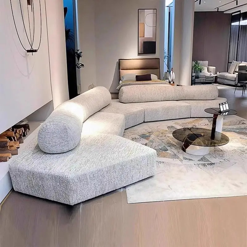 Rock module special-shaped matte cloth sofa