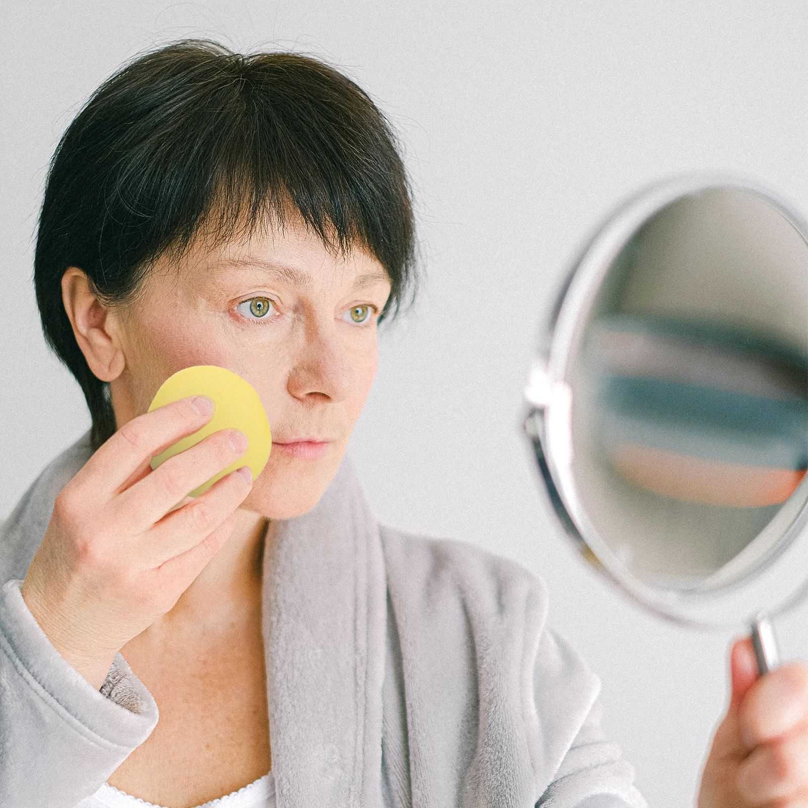 60 個の洗顔スポンジ圧縮された肌に優しいパフ、深い毛穴の洗浄、角質除去、ポータブル旅行用洗顔料