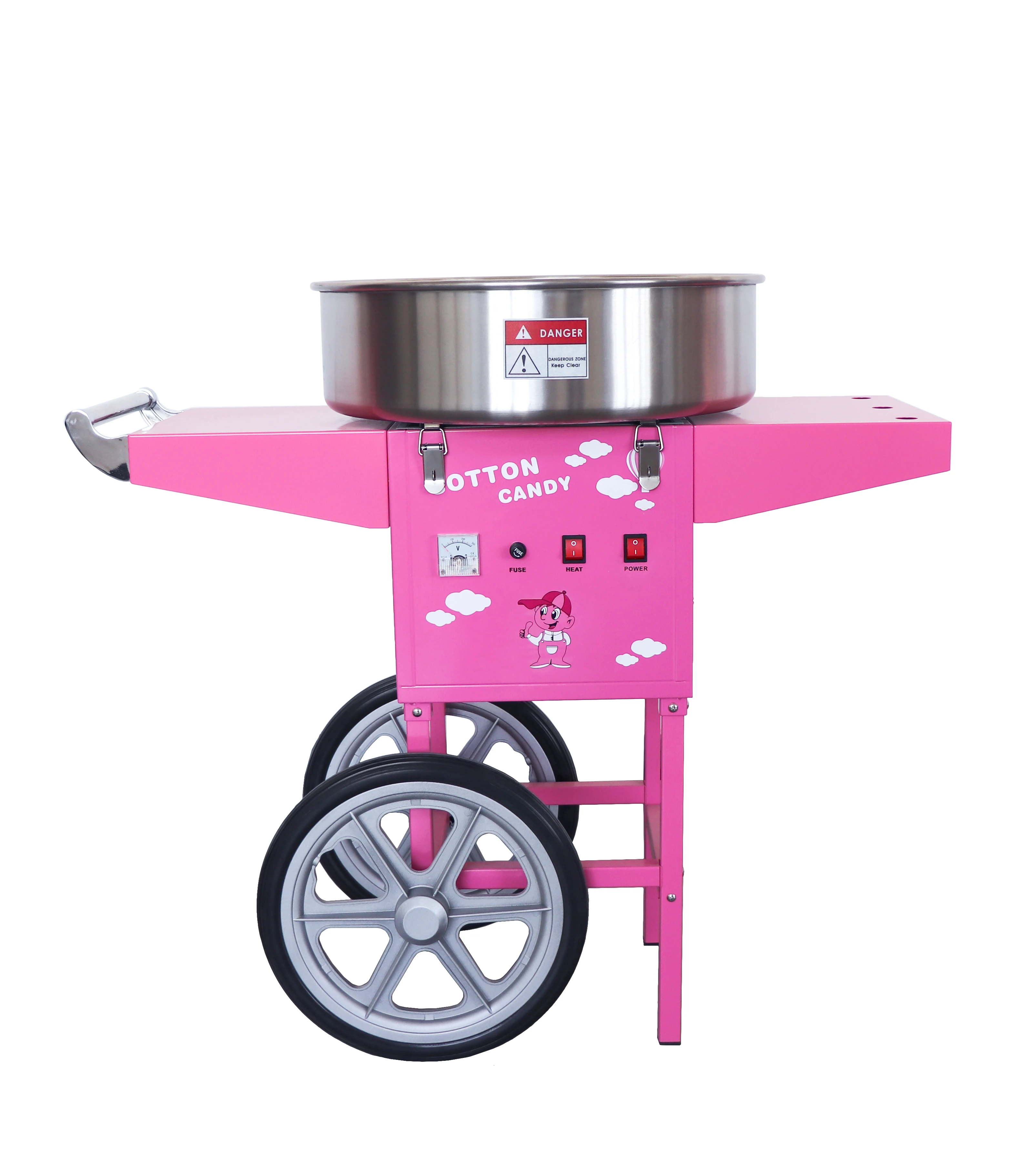 Sweet cotton standard commercial machine with automatic cart sweet cotton manufacturer view 3