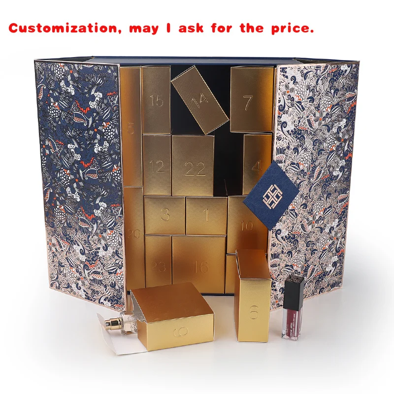 

custom.Personalise Empty Large Advent Calendar Box 30 Days Makeup Advent Calendar Box