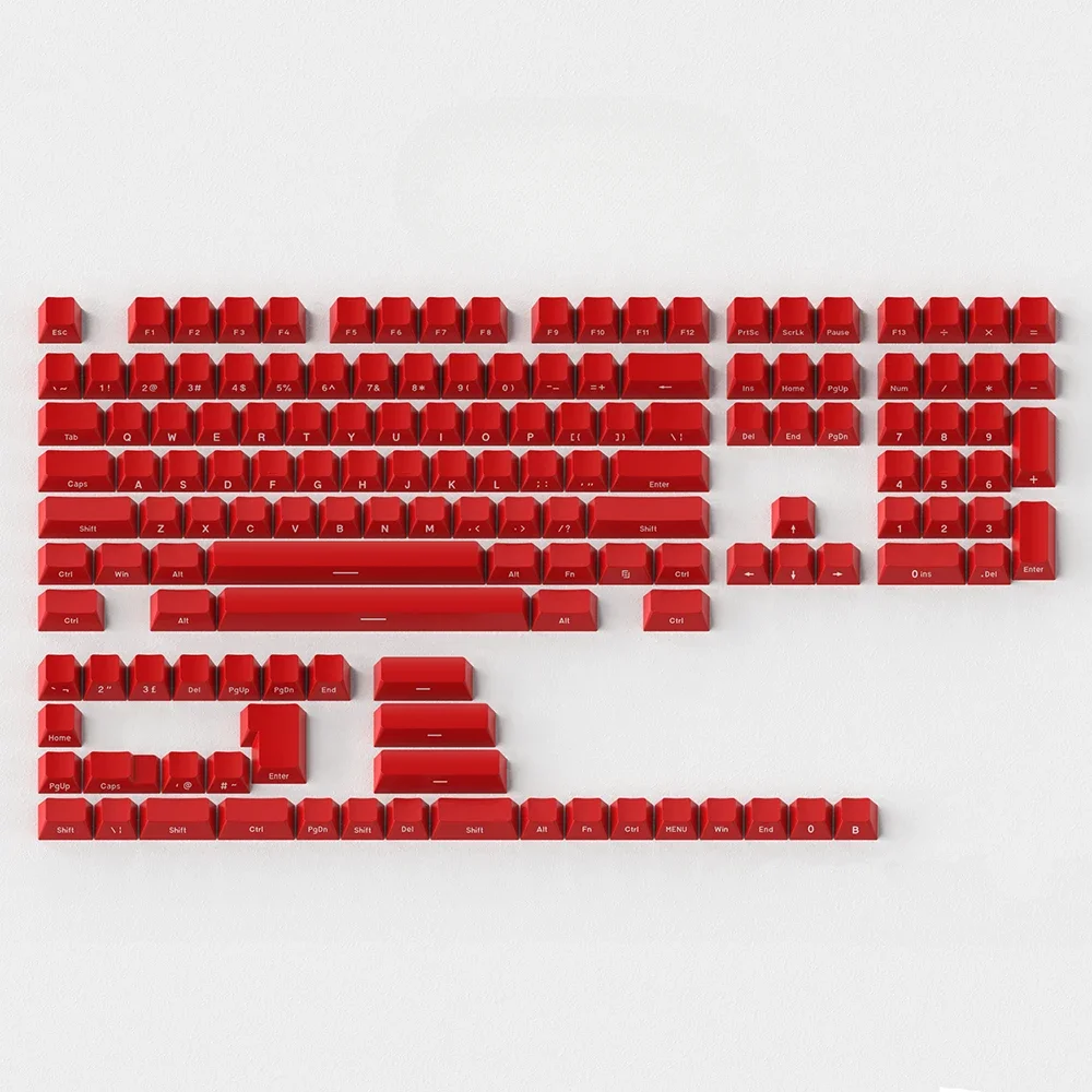 

Keycap red blue orange orange side engraved ABS material opaque 145 keys