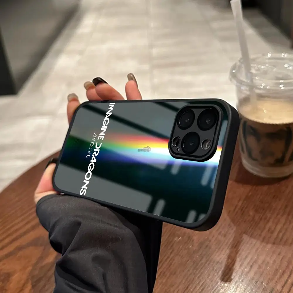 Funda Magnética de Cristal para iPhone 18 17 16 15 14 13 12 X XR XS 8 Plus Mini Pro Max con Diseño de Imagine Dragons