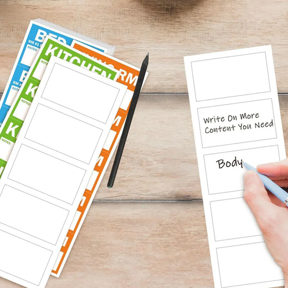 

300Pcs Self-Adhesive Blank Labels Sticker Set for Home and Office Use Pricing Stickers Blank Labels