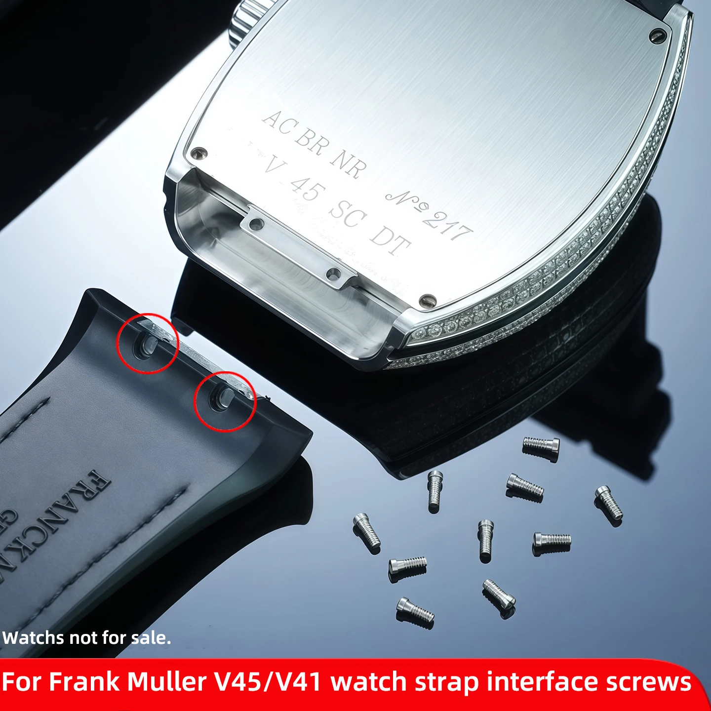 2/4Pcs FM V45 v41 Strap Screws For Franck Muller V45/V41/V32 Screws FM Stainless Steel Screws FM Watch Repair Replacement Parts