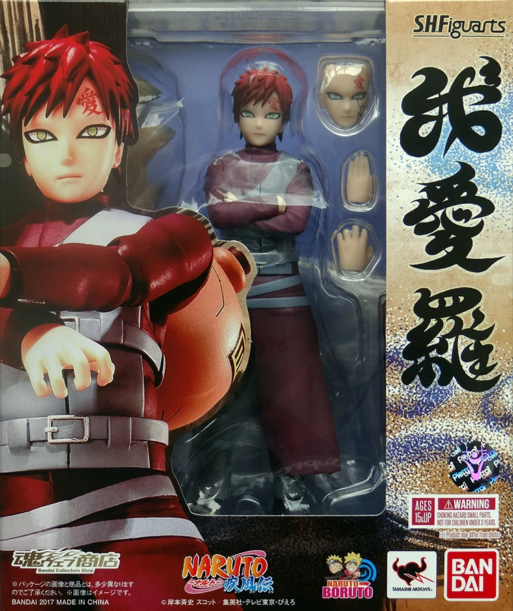 

In Stock Original Bandai Shf Sh Figuarts Naruto Gaara Action Figures Anime Model Toys Figura Pvc Gifts Collection