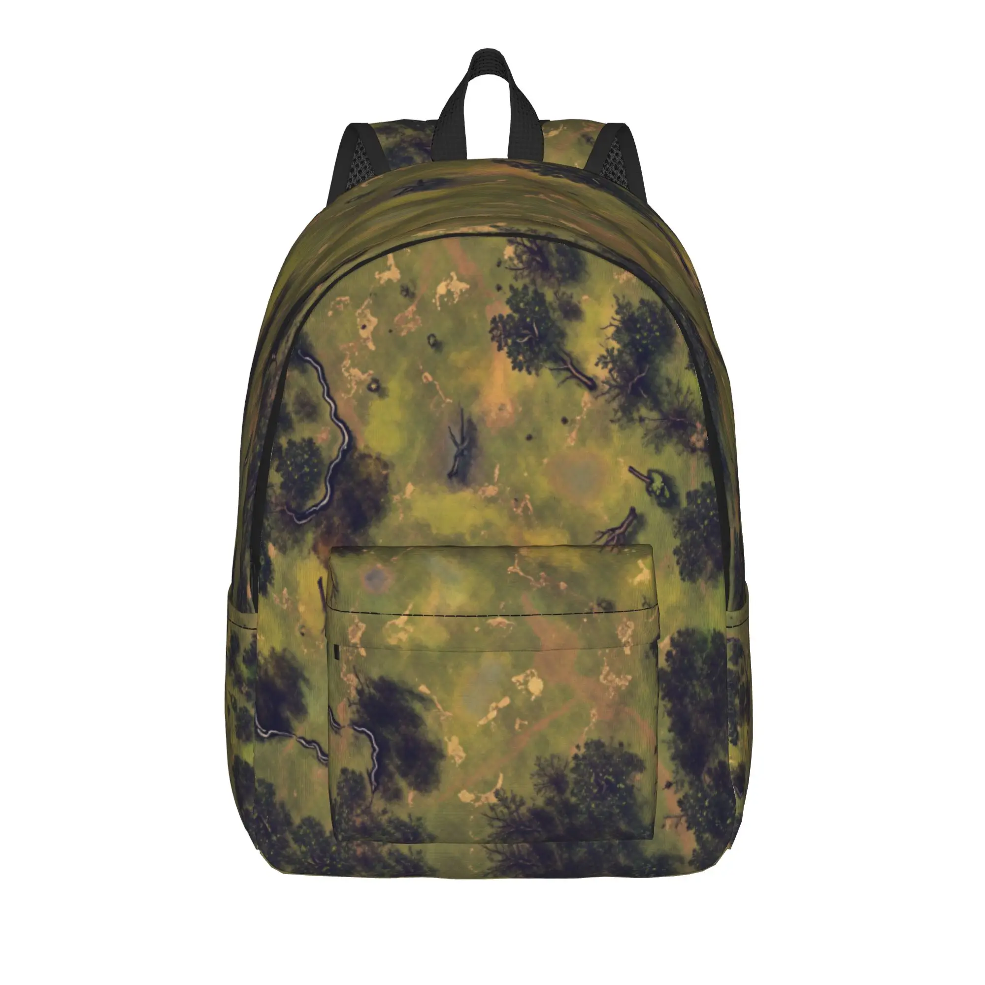 Grass Battlemat Grassland Land Greenery Backpack Unisex  Big Backpacks Polyester Cool High School Bags Travel Design Rucksack