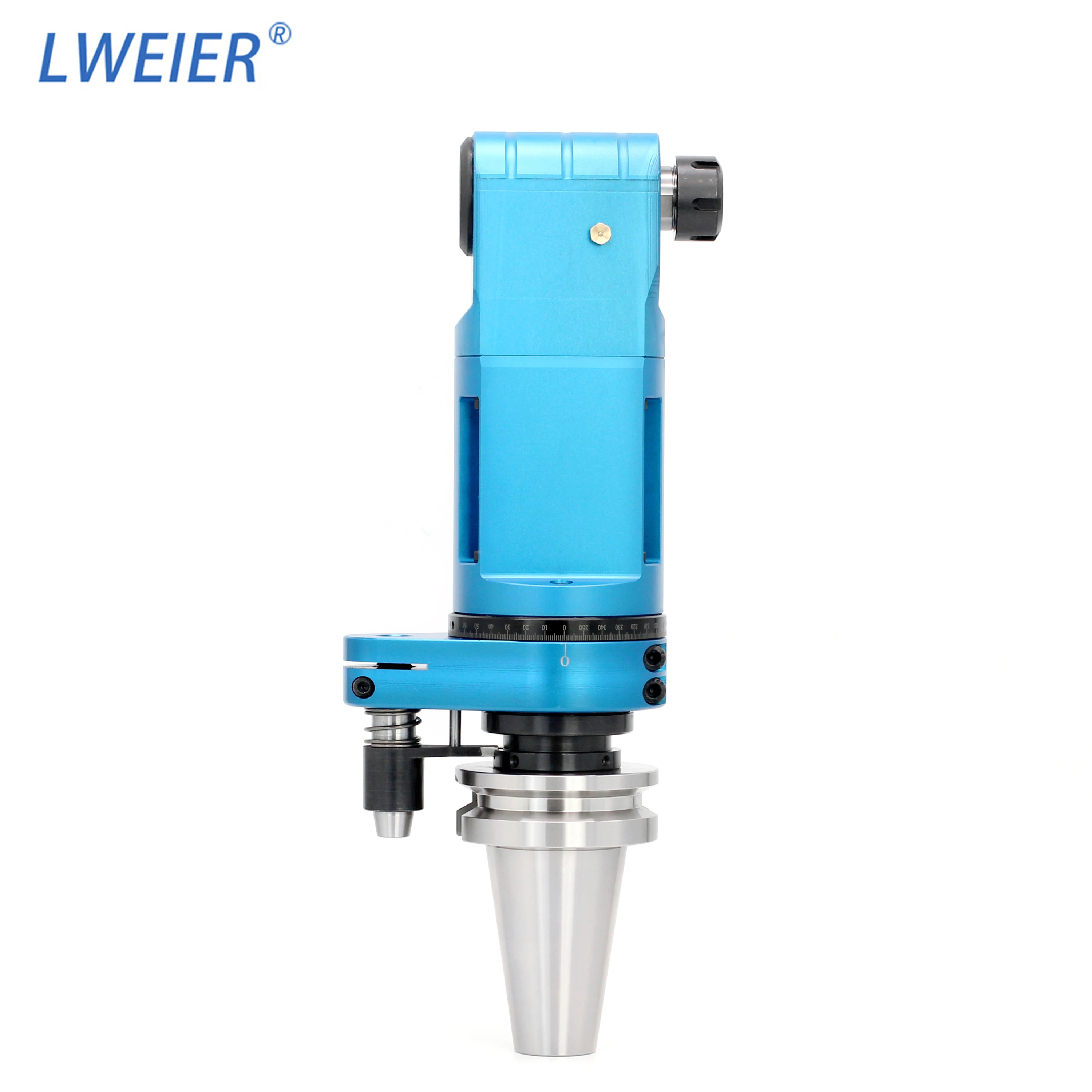 LWEIER BT50 Extended Angle Head Deep Cavity Machining Side Milling Head Right Angle Milling Head 12kg