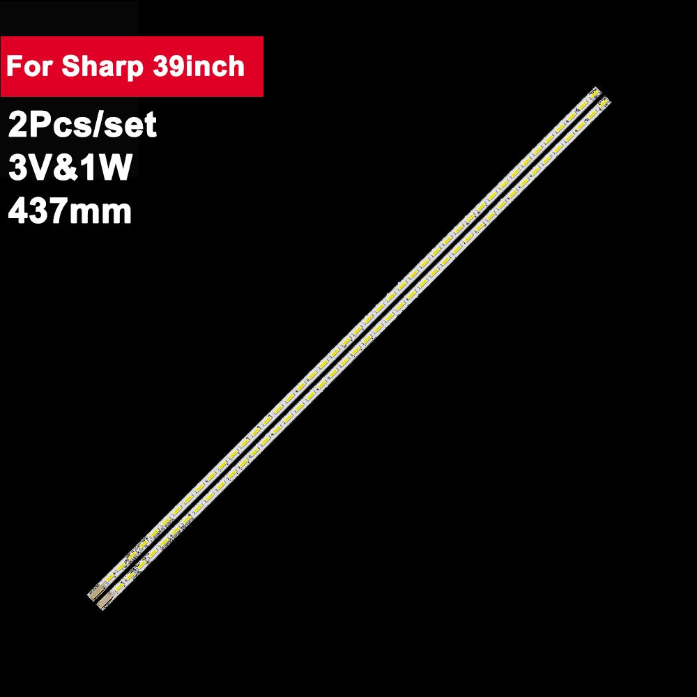 

2pcs 437mm Led Backlight TV For Sharp 39inch 44leds LED-BAR_L LED-BAR_LR CEM877A CEM878A LC39LE440M