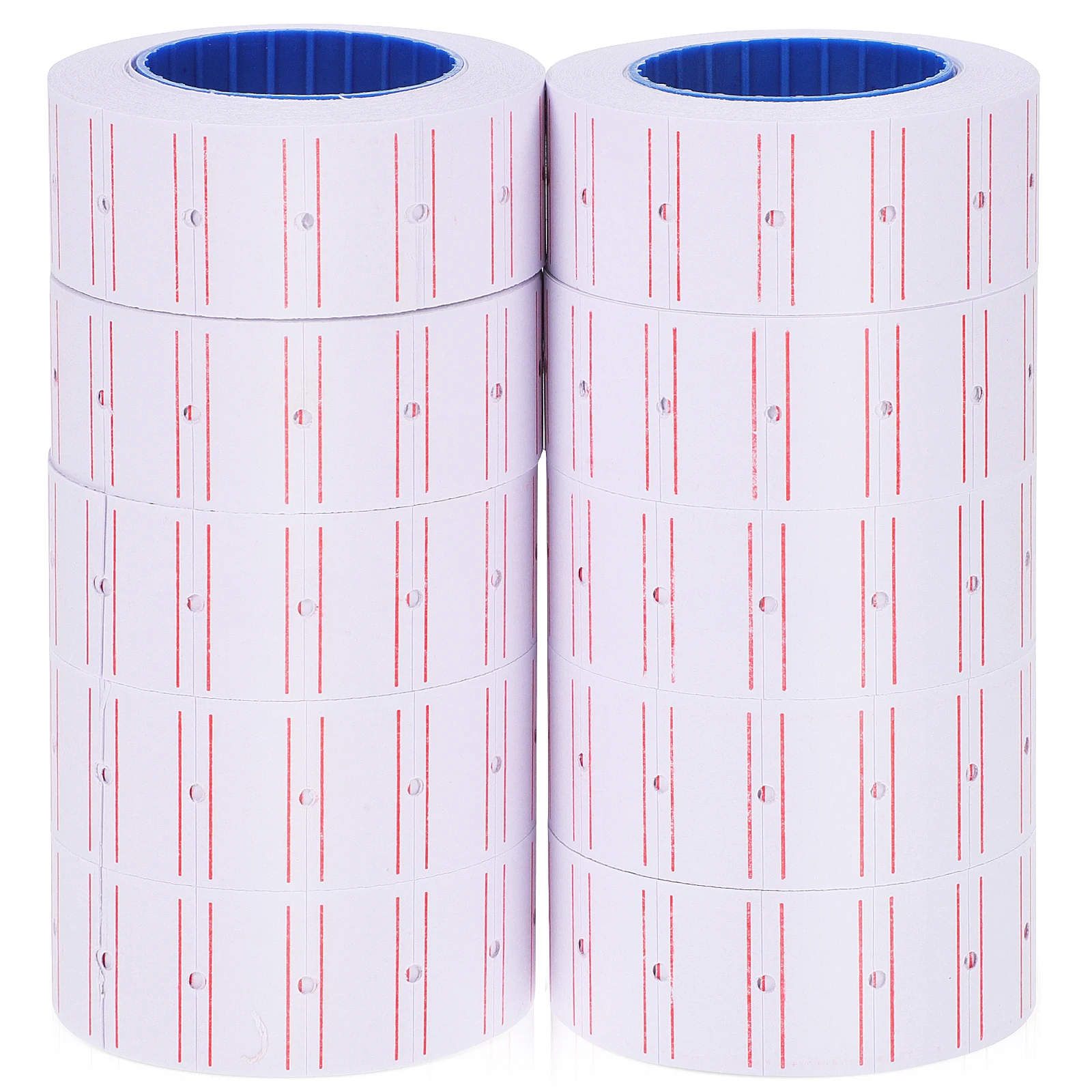 

10 Rolls Coder Paper 550 Stickers per Roll Price Labels Sale Tags Jewelry Pricing Marker Labeler Self Adhesive Folder Organizer
