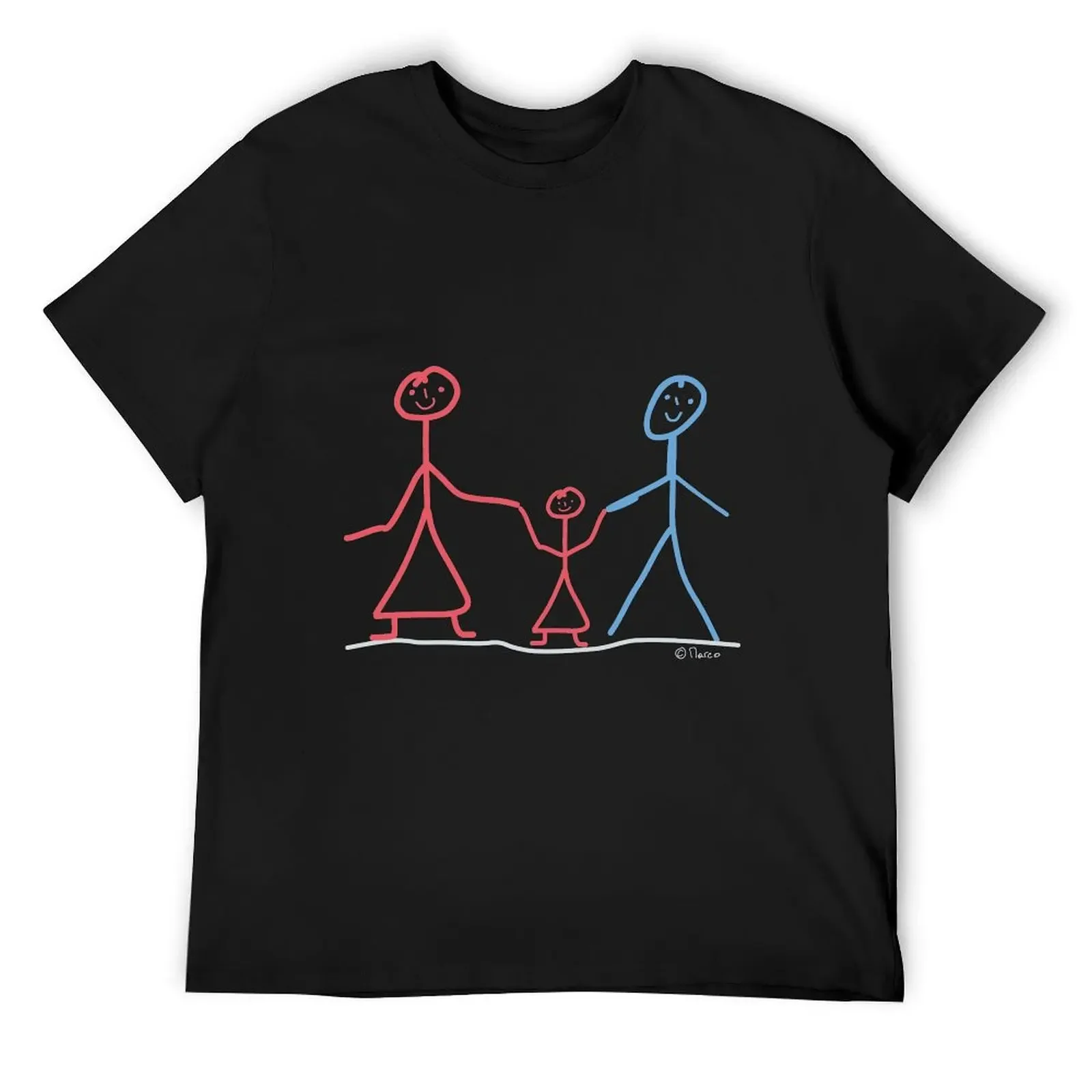

Family stick figure daughter couple couple papakind child mom granny grandpa daughter T-Shirt