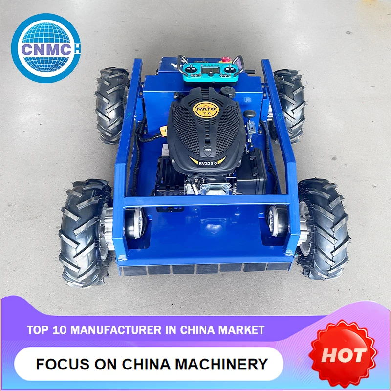 Robot Lawn Mower on Radio Control Farm Garden Household Made in China Customizable High Capacity Factory Direct Sales Portable