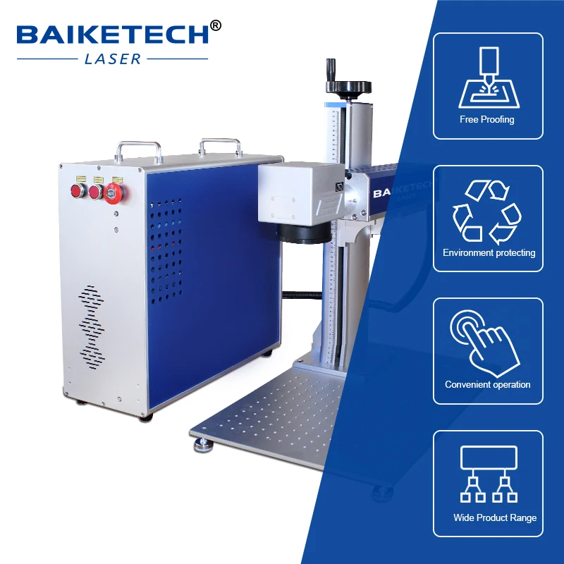 Raycus Desktop Fiber Laser-markering Marker Machine voor Metaal Roestvrij Staal Koper Aluminium 20W 30W 50W 70W 100W