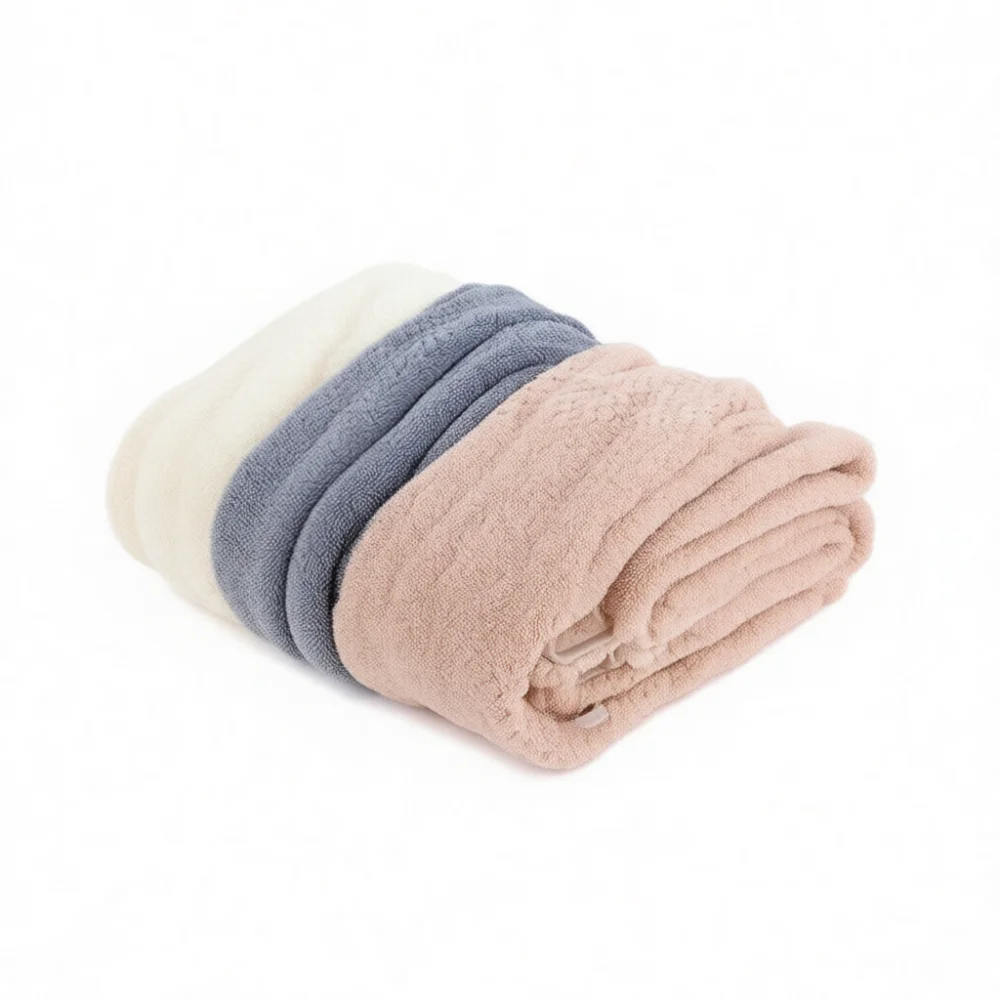 Thickened Coral Fleece Bath Towel Fast Drying Shower Blanket Soft Comfortable Pineapple Pattern Large Absorbing Body Wrap Househ
