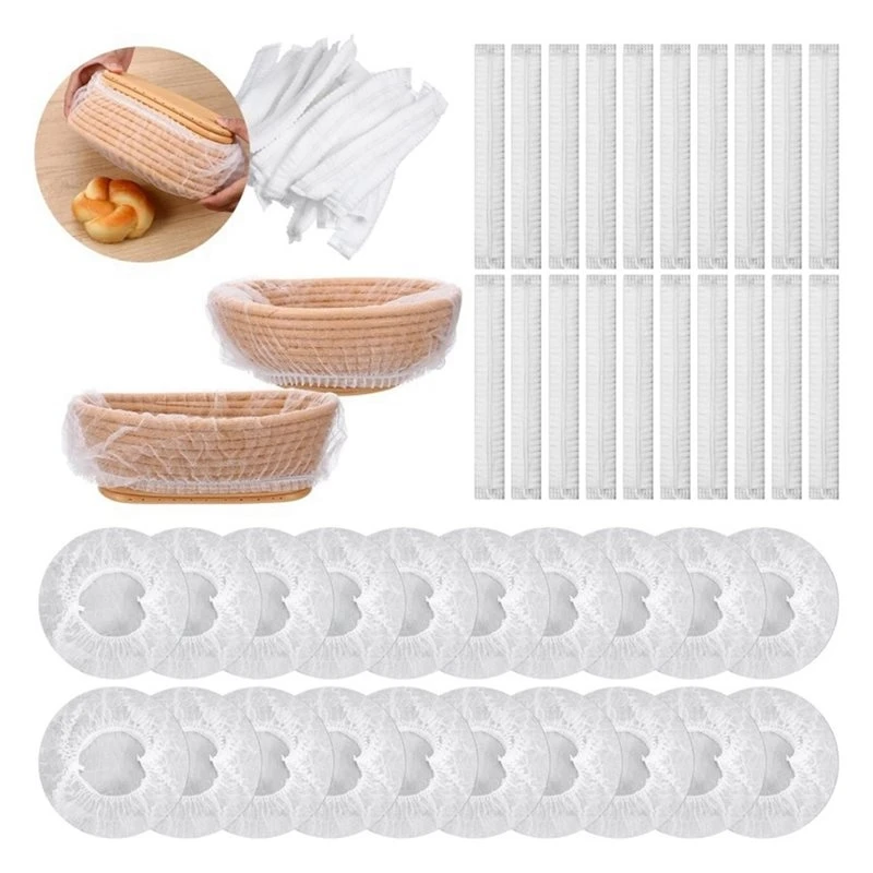 ABAH-Disposable Non-Stick For Bread Proofing Cover, For Bread Proofing Cover For Sourdough Riser, Elastic Banneton Liner