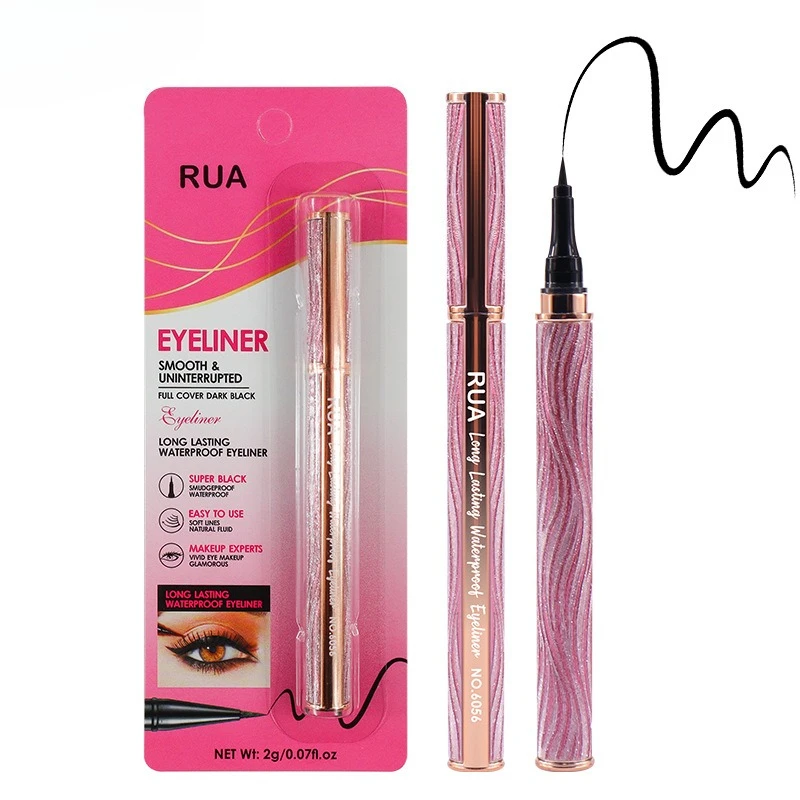 Waterdicht zwart eyelinerpotlood Sneldrogend Veegvast De hele dag dragen voor gevoelige ogen en beginners Gemakkelijk aan te brengen cosmetica
