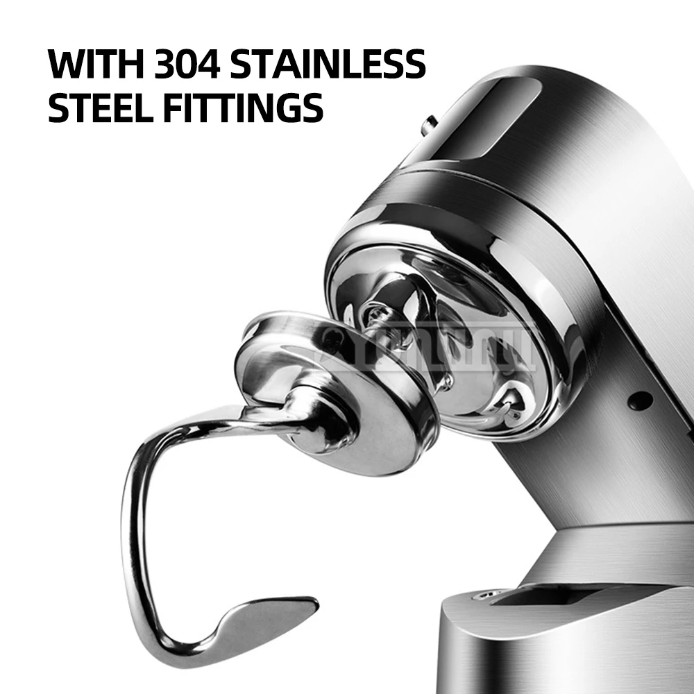 Mélangeur professionnel en acier inoxydable, batteur à œufs, machine de chef, support de cuisine, centre commercial, 5L