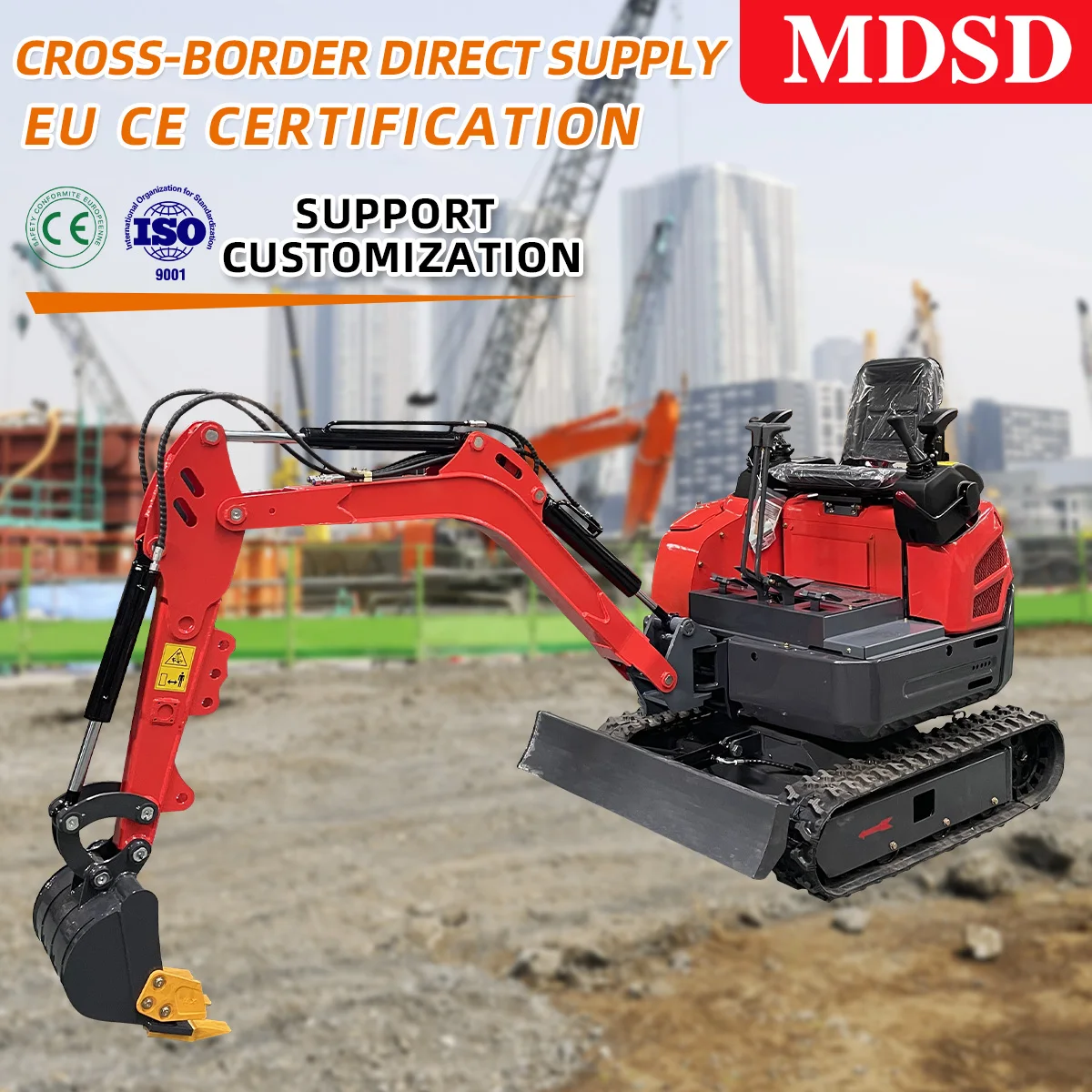 Mini escavatore di alta qualità per motore Kubota Ce Epa Euro 5 Uso multi-scenario Mini escavatore Fabbrica Consegna i prezzi Personalizza