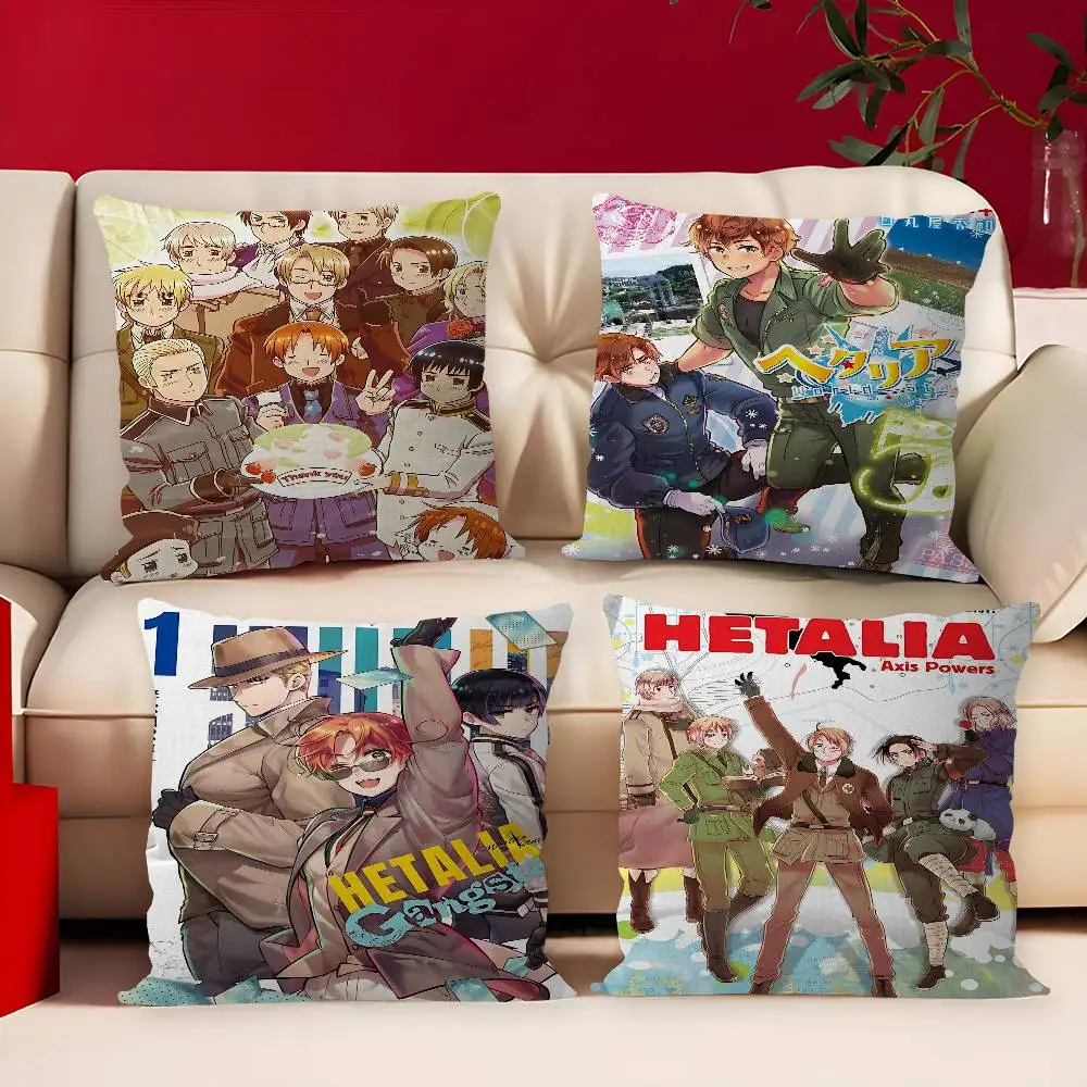 Hot H-Hetalia Axis Pillow Anime Pillow Sofa Bed Head Pillow Cover Cushion Cover 45x45 cm Fashion