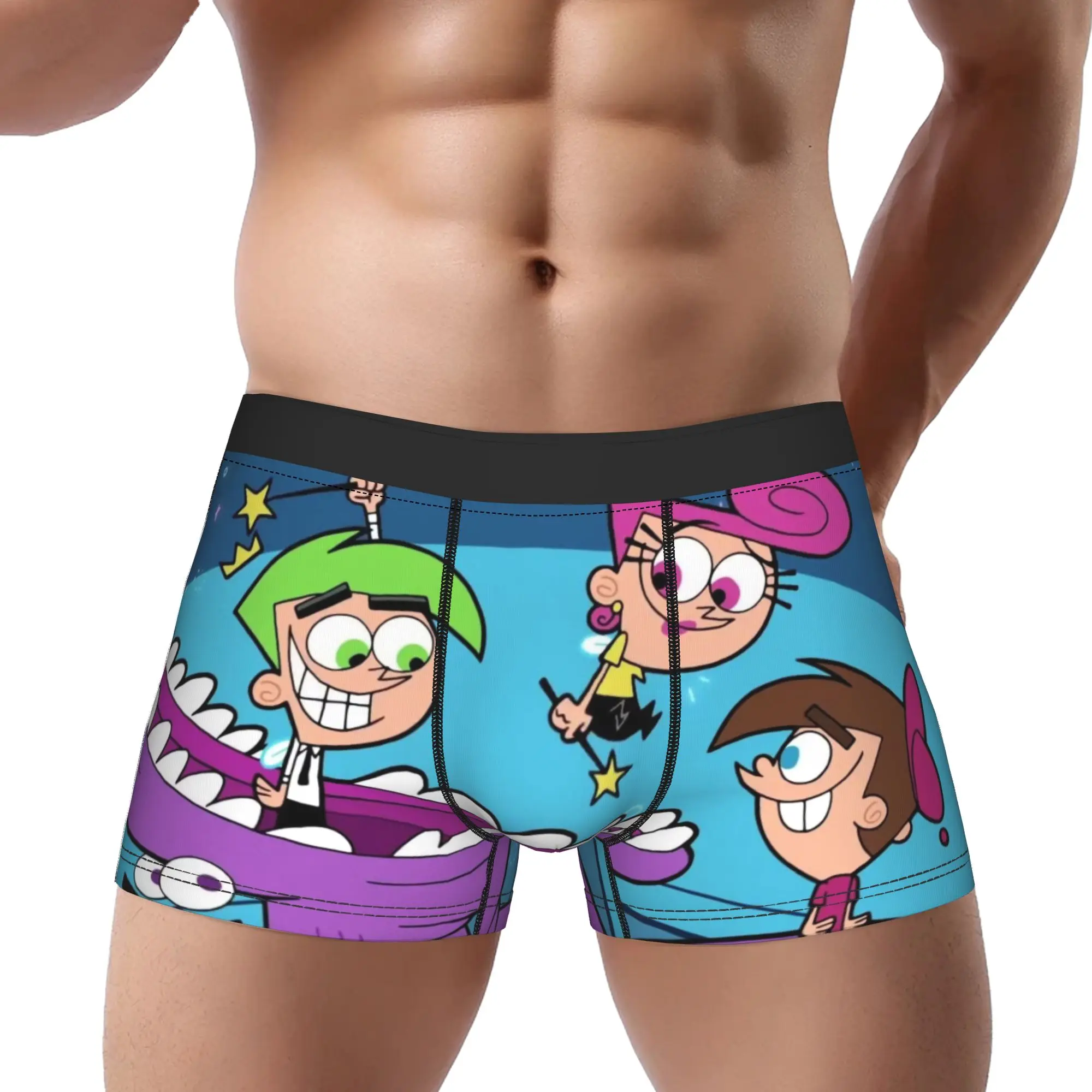 

Трусы Fairly OddParents, мужские трусы, удобные шорты, боксеры