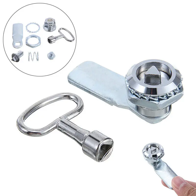 1 Set Gas Meter Cam Lock and Key Gas Electric Meter Door Cabinet Box Latch Locker For Hardware Tool Parts