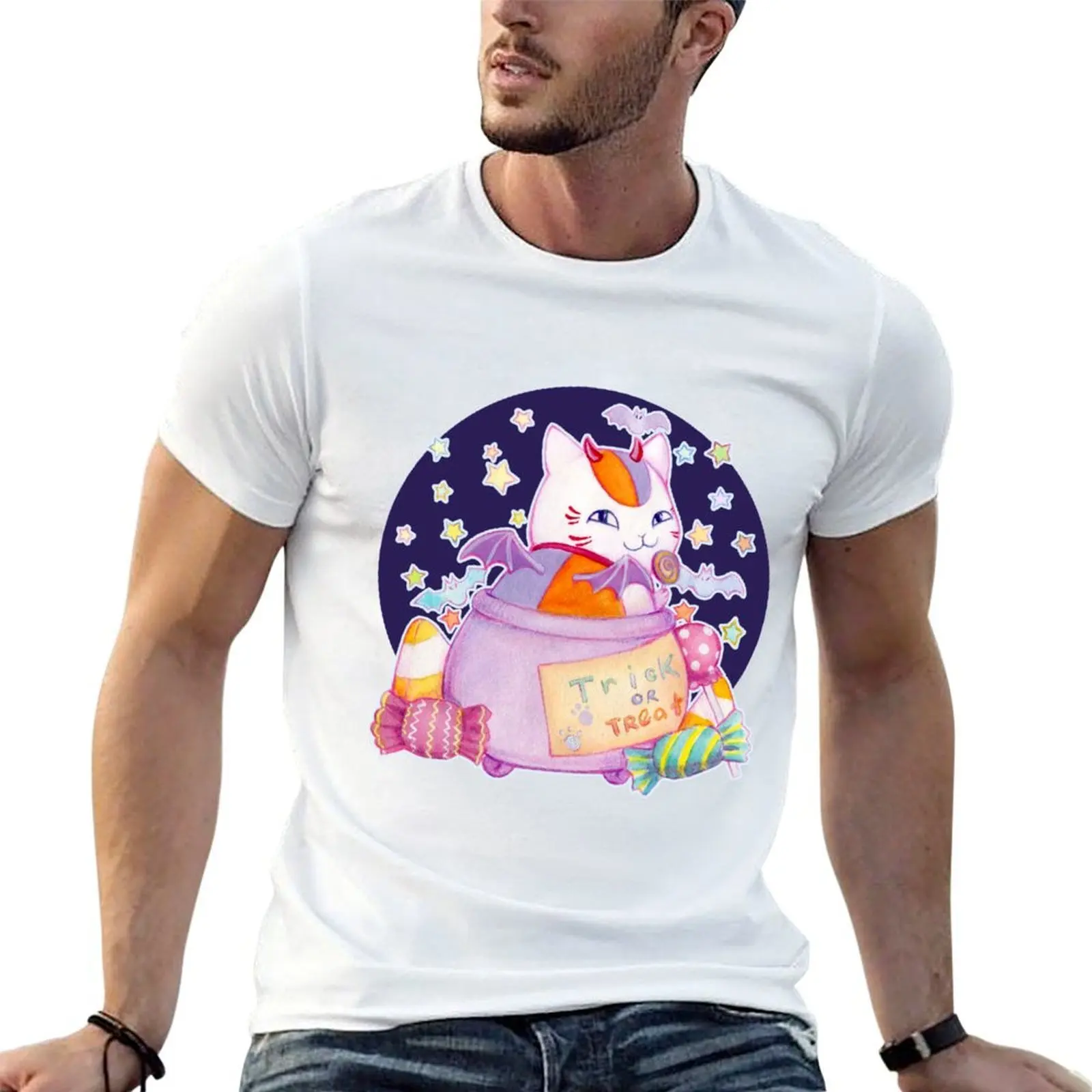 

Halloween Nyanko Sensei T-Shirt t shirt personalised t shirts for man graphic vintage T-Shirt