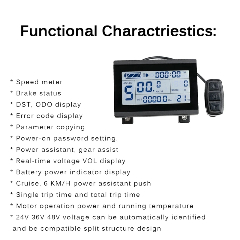 E-bike Conversion Kits Hub Motor Wheel Front 36V 48V 350W Electric Bike Rear Motor Brushless Controller with Display KT LCD3