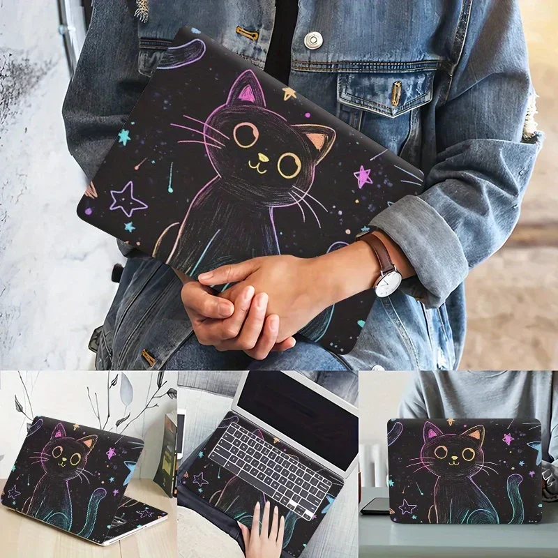 

2 шт., Дредноут, защитная пленка, 15,35x10,63 дюйма, персонализированная «сделай сам», космический кот, наклейка на кожу ноутбука, виниловая наклейка