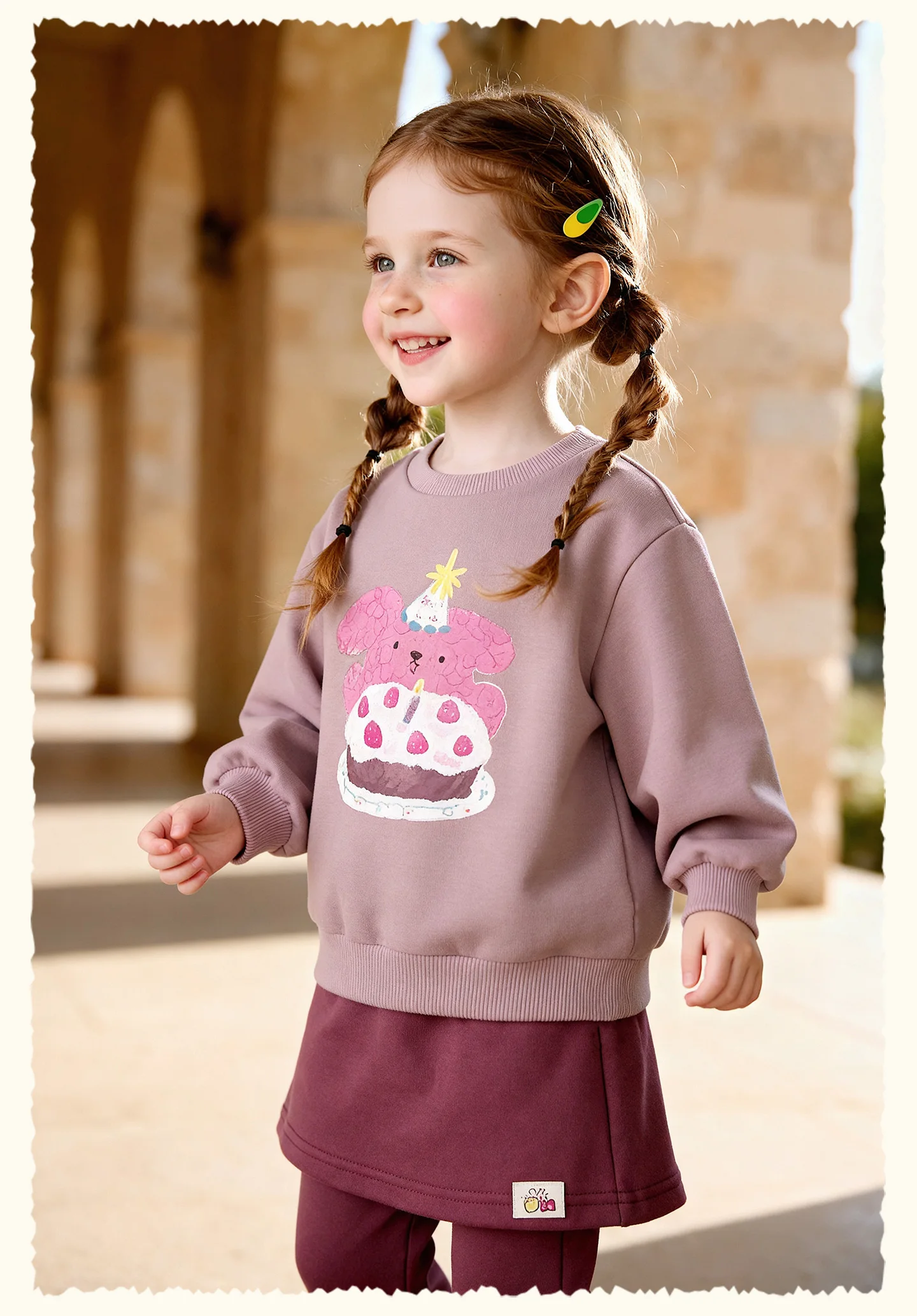 Amila 2026 Herbst Neues Kinder-Sweatshirt Bequem Hautfreundlich Einfach Lässig Tägliche Mode Weich Gemütlich Langarm-Oberteil – Detail 11