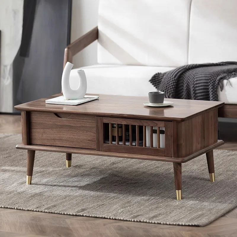 

Modern Wood Coffee Table Decoration Books Living Room Nordic Bedroom Coffee Table Aesthetic Unique Mesa Auxiliar Home Furniture