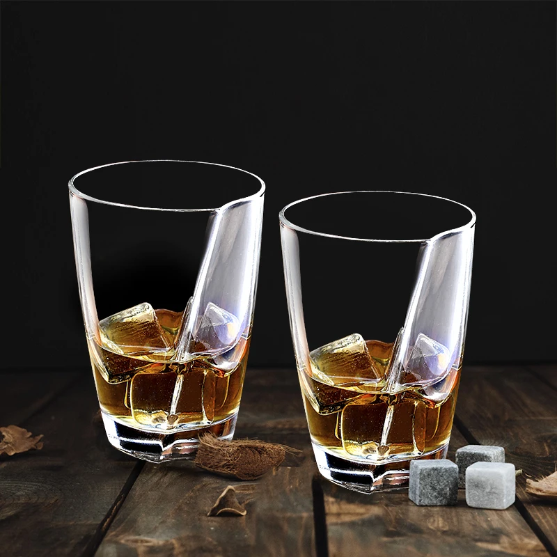 

340ml Creative Irregular Crystal glass Whiskey glass Beer glass juice glass Drink glass home party hotel special