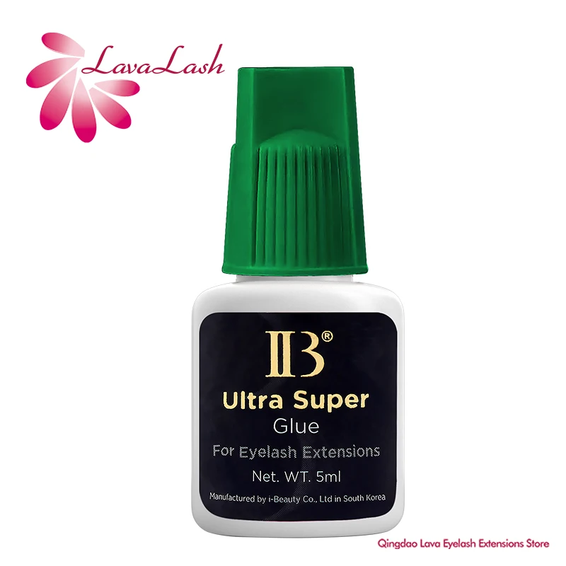 1 Bottle IBeauty Ultra Super Glue Individual Fast Drying Eyelash Extensions IB Green Cap 5ml False Lava Lash Glue Makeup Tools