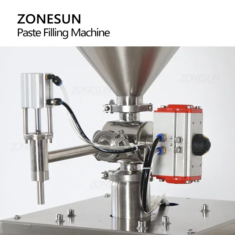ZONESUN ZS-GTSM1 Servo Motor Rotor Pump Paste Filling Machine High Accuracy Honey Ketchup Chili Sauce Viscous Liquid Filler
