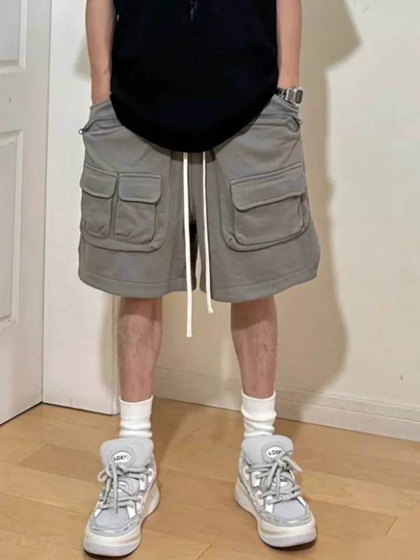 

Мужские летние шорты для баскетбола в американском стиле, пляжные брюки-карго, модные уличные шорты для активного отдыха, средней длины