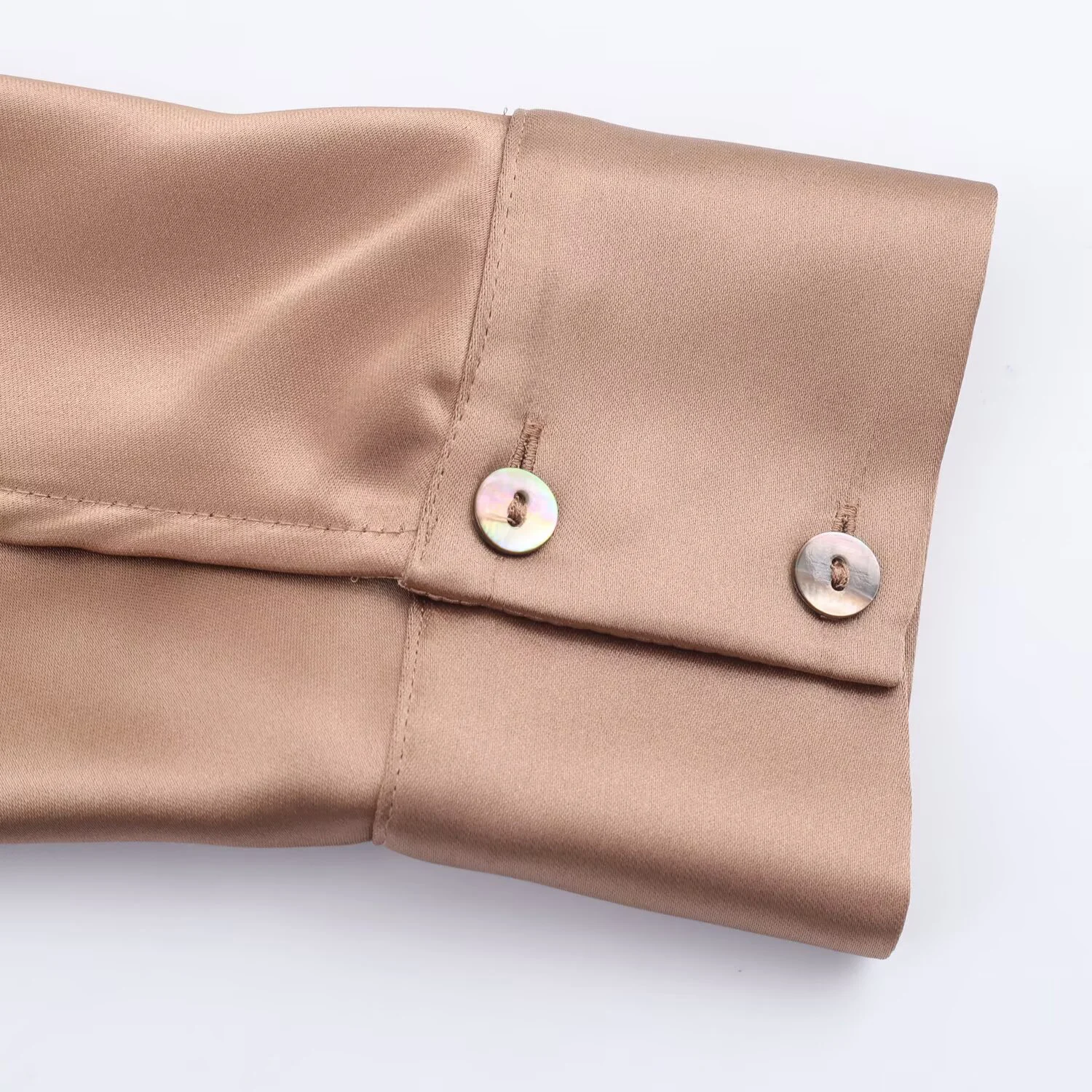 ZERAINS 2025 Autumn New Silk Satin Shirt with Women's Design Sense niche retro fashion loose temperament shirt