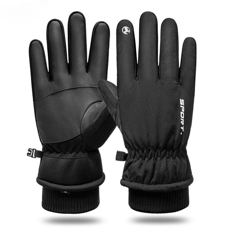 Winter Cycling Gloves Waterproof Antislip Outdoor Sports Ski Cycling Motocycle Warm Gloves Unisex Moto Equipments Accessories