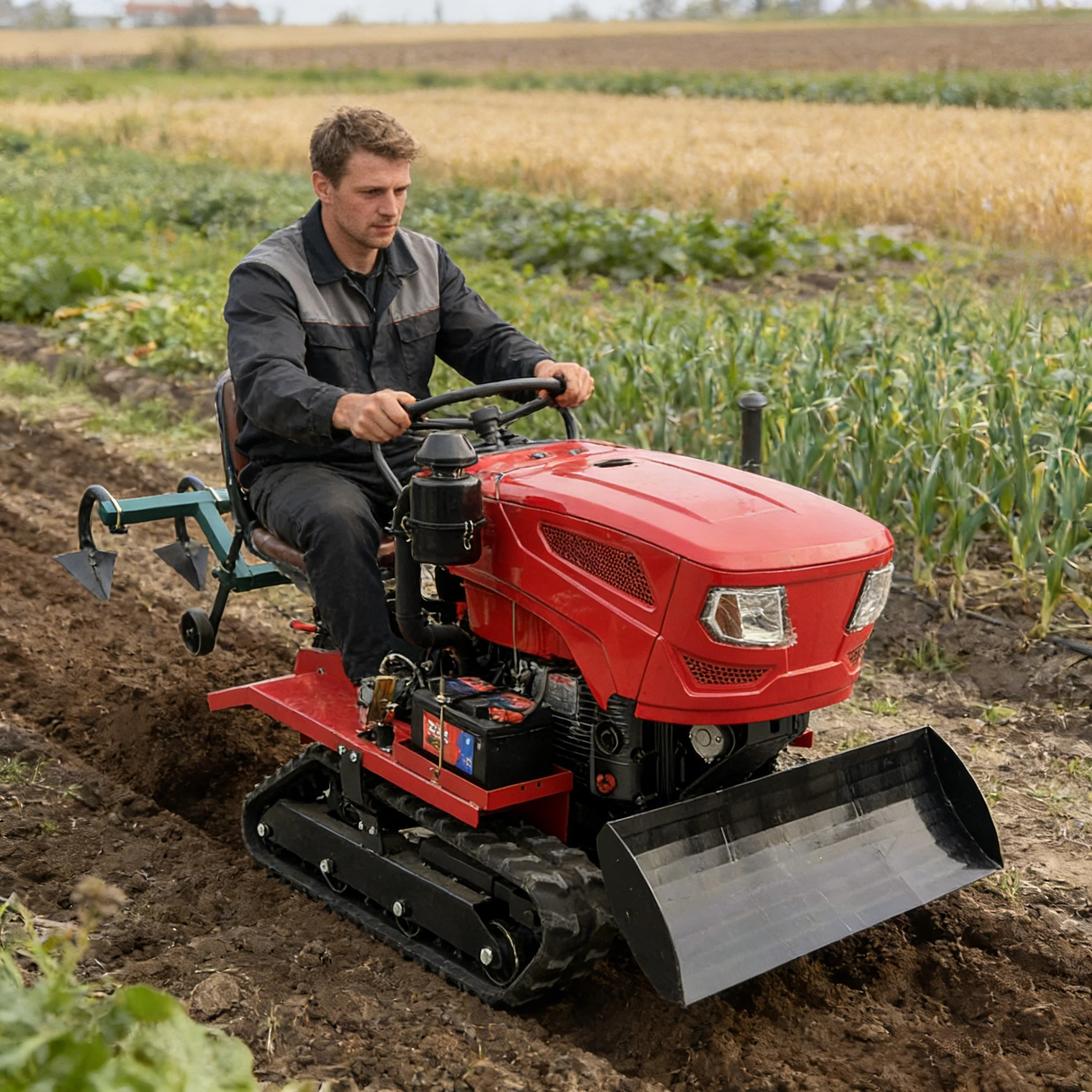 Mini Tractor sobre orugas 35HP Tractor agrícola pequeño de alta calidad Certificado EPA Suministro directo de fábrica