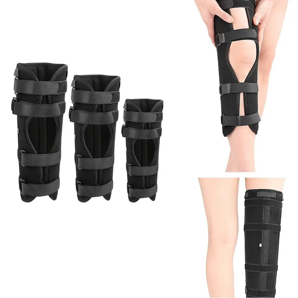 Fijación correa de pierna para niños soporte de férula de pierna transpirable estable Protector de rodilla ajustable resistente al desgaste