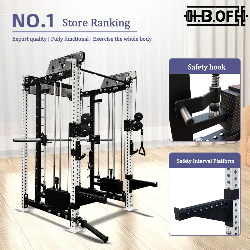 Fitness Center Multifunctional Flying Bird Smith Comprehensive Training Bench Press Multifunctional Training Stand