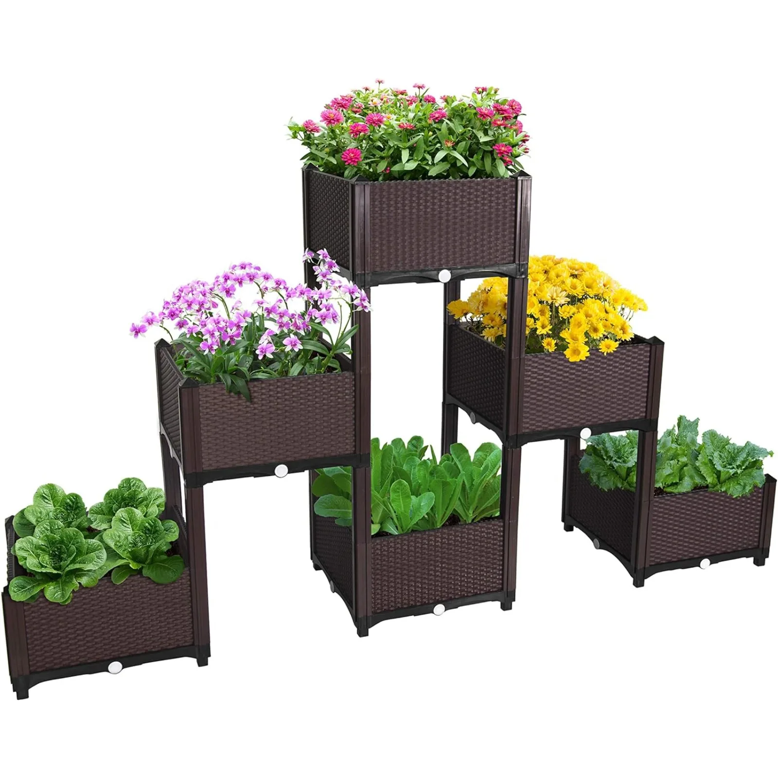 USD'vine Dev Planter Raised Beds - Elevated Garden Box with Drainage Plug Raised Garden