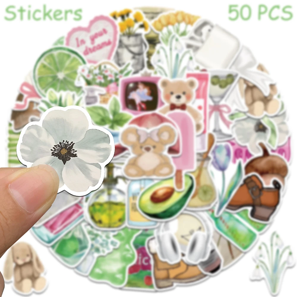50pcs The Clean Ladies Graffiti Stickers Decals For Laptop Notebook Refrigerator Suitcase Guitar DIY Cartoon Aesthetic Stickers