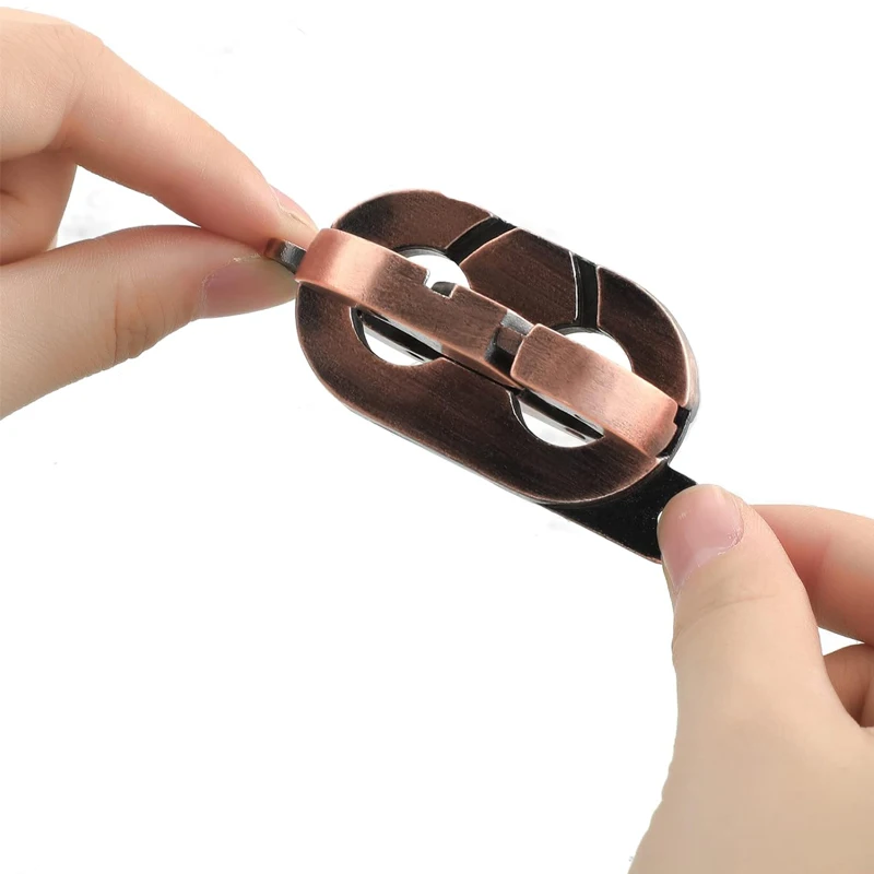 Casse-tête imbriqué, 3 pièces, Test logique en métal, défi mental, problème éducatif, résoudre, jouets, nouveauté, cadeaux pour enfants