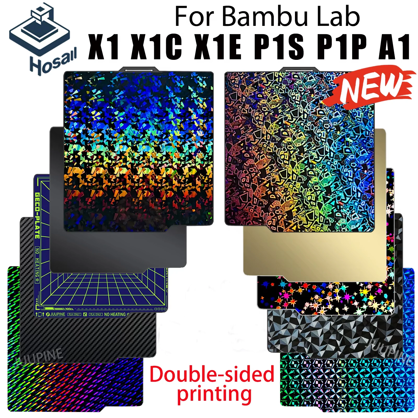 

For Bambu Lab A1 X1 X1C X1E P1P P1S Build Plate Bambulab A1 Plate 256x256mm Double Sided For Bambu Bamboo X1 Carbon Plate Bed