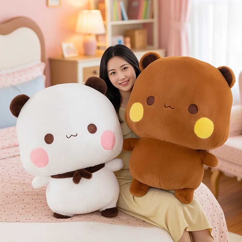 Original 35Cm Panda Bubu And Dudu Plush Toy Cute Anime Stuffed Doll Soft Pillow Birthday Home Decor Gift