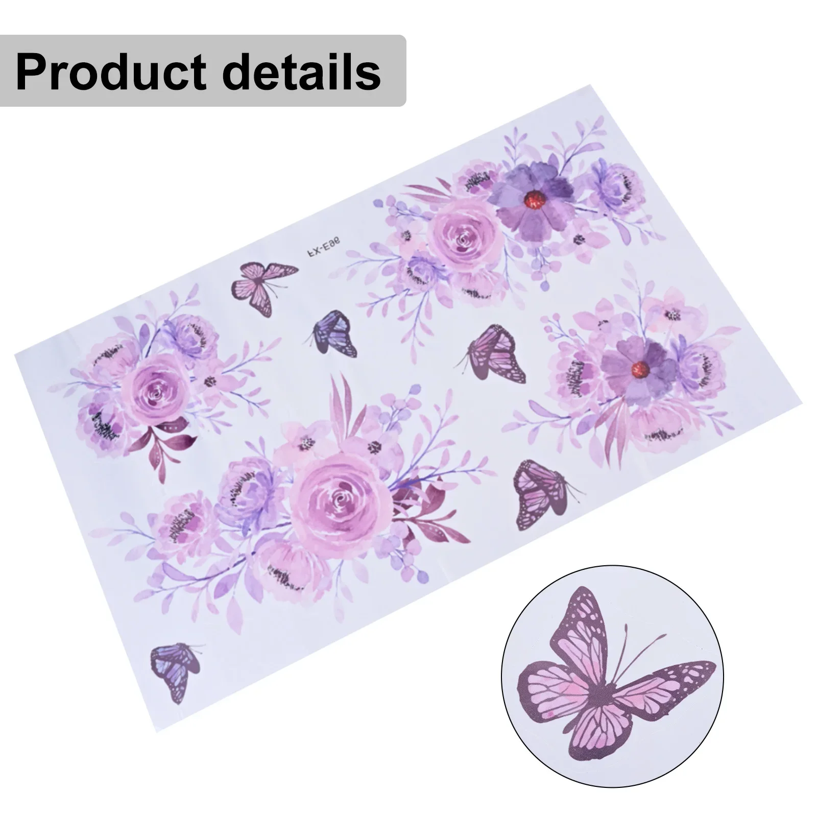 Art Decals Wall Stickers Kitchen Living Room Shop Bedroom Home 1 Set Of 35*60cm Butterfly Decoration PVC Purple