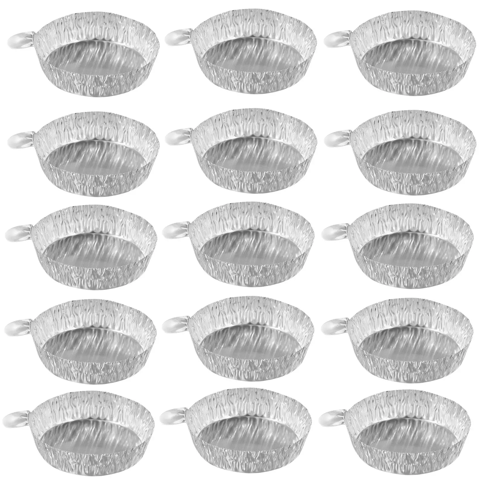 

100 Pcs Aluminum Foil Trays Laboratory Equipment Small Size Crimped-Walled Weighing Tray Laboratory Equipment Teaching Supplies